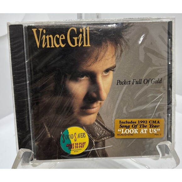 NEW Vince Gill Pocket Full of Gold CD 1991 MCA 10140 HYPE AD SEALED - Picture 1 of 6